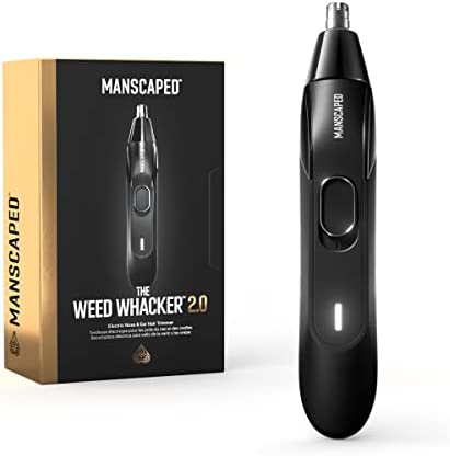 MANSCAPED® Weed Whacker® 2.0 Electric Nose & Ear Hair Trimmer – 7,000 RPM Precision Tool with Rechargeable Battery, Wet/Dry, Easy to Clean, Improved Stainless Steel Replaceable Blade