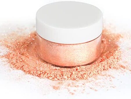Rose Gold Glitter Edible Glitter for Wine, Cocktails, Champagne, Drinks & Beverages | 4 Grams | KOSHER Certified | Drink Glitter Edible Dust, Edible Sparkles for Food Cupcakes, Cookies, Candy Sugar